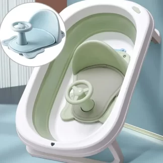 Asiento portátil para el baño del bebe.